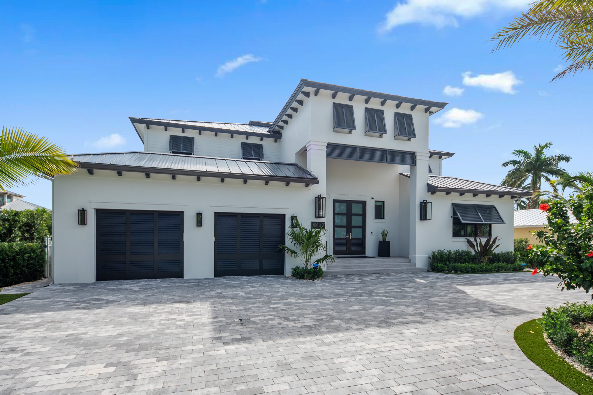 Custom home front exterior