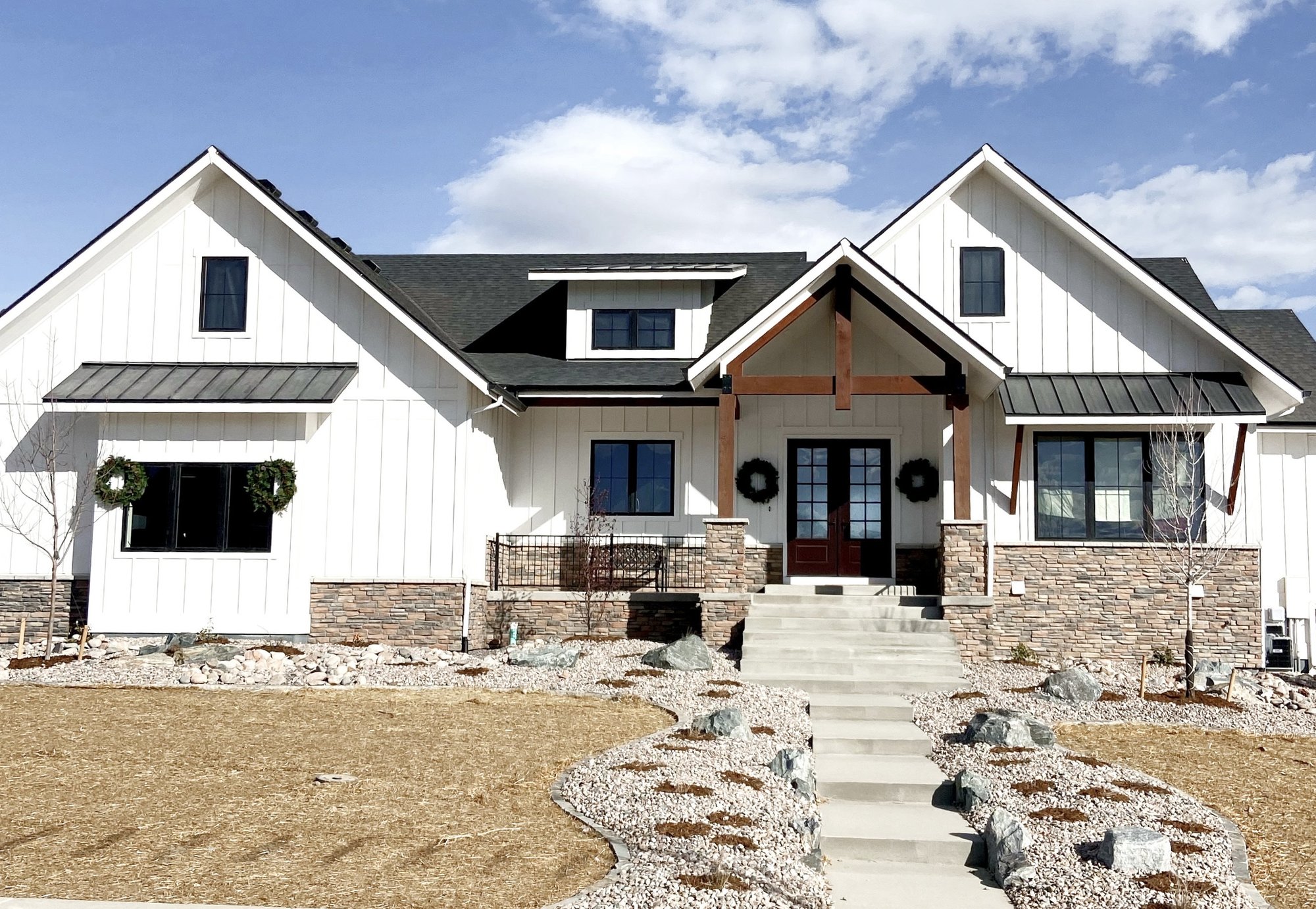 Custom home front exterior