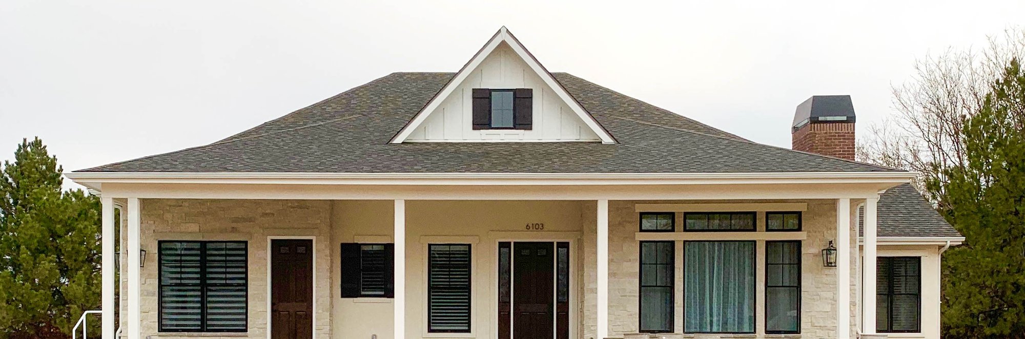 Custom home front exterior