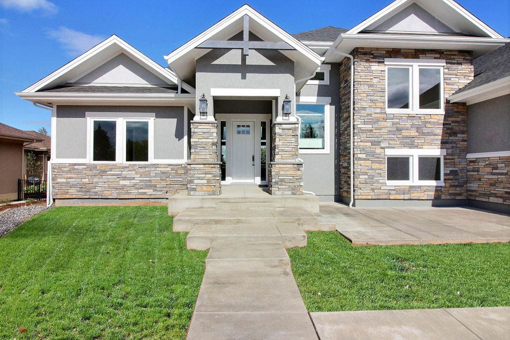 Custom home front exterior