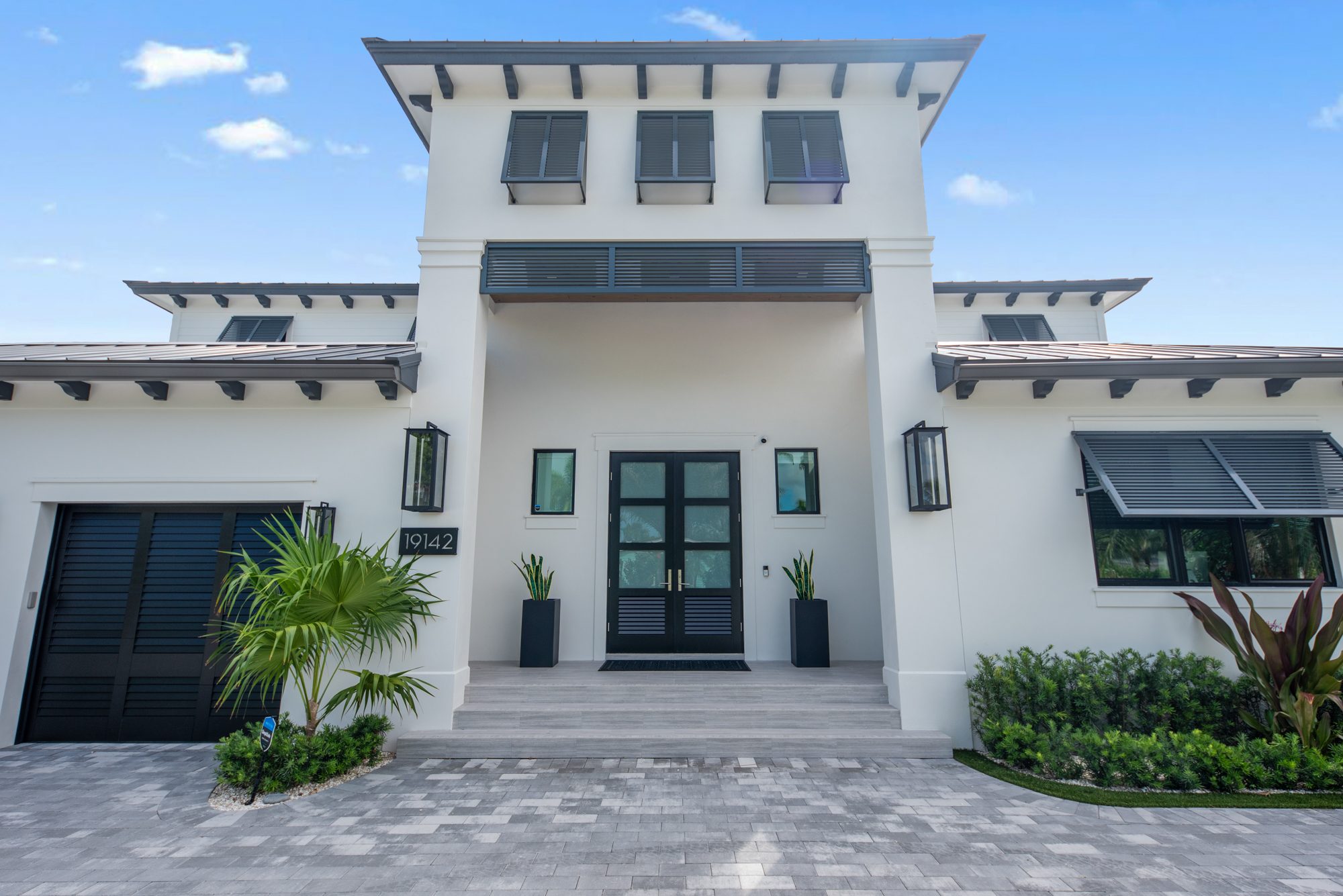 Custom home front elevation