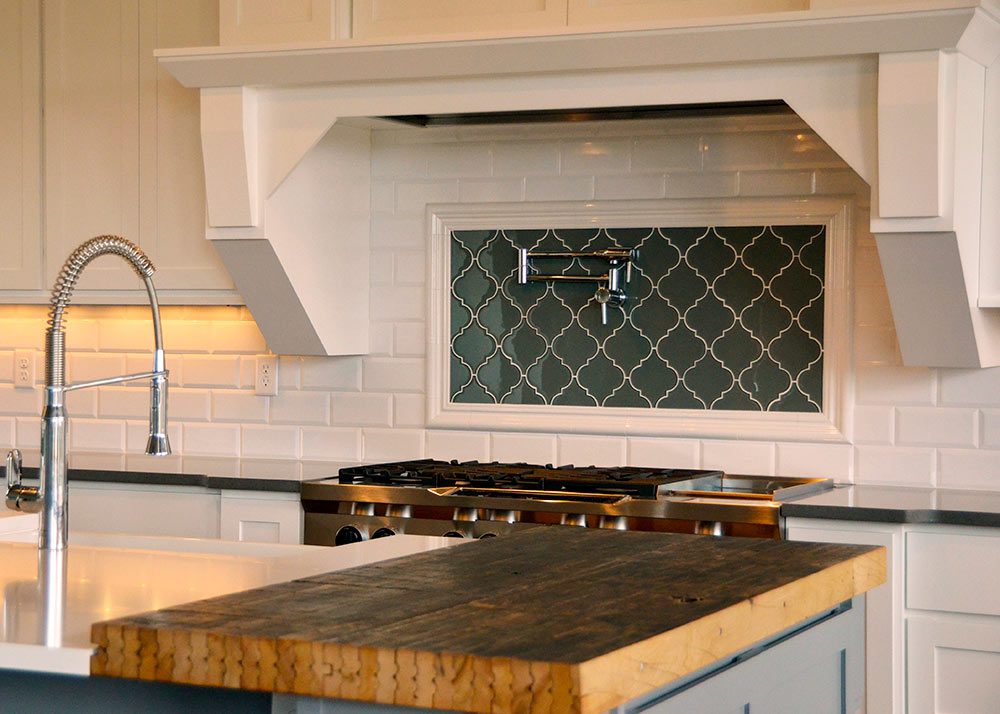 Custom kitchen range detail