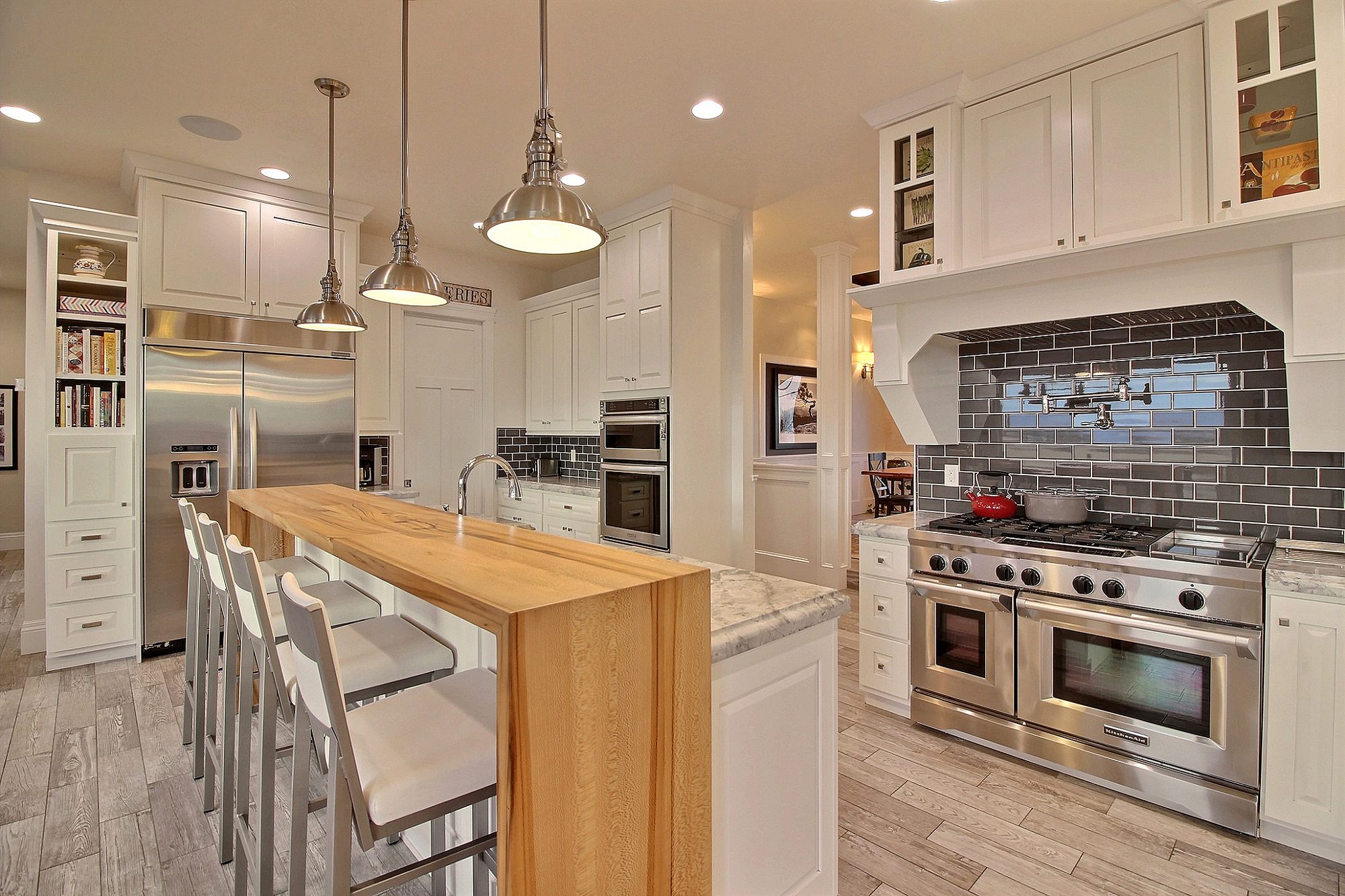 Custom white kitchen