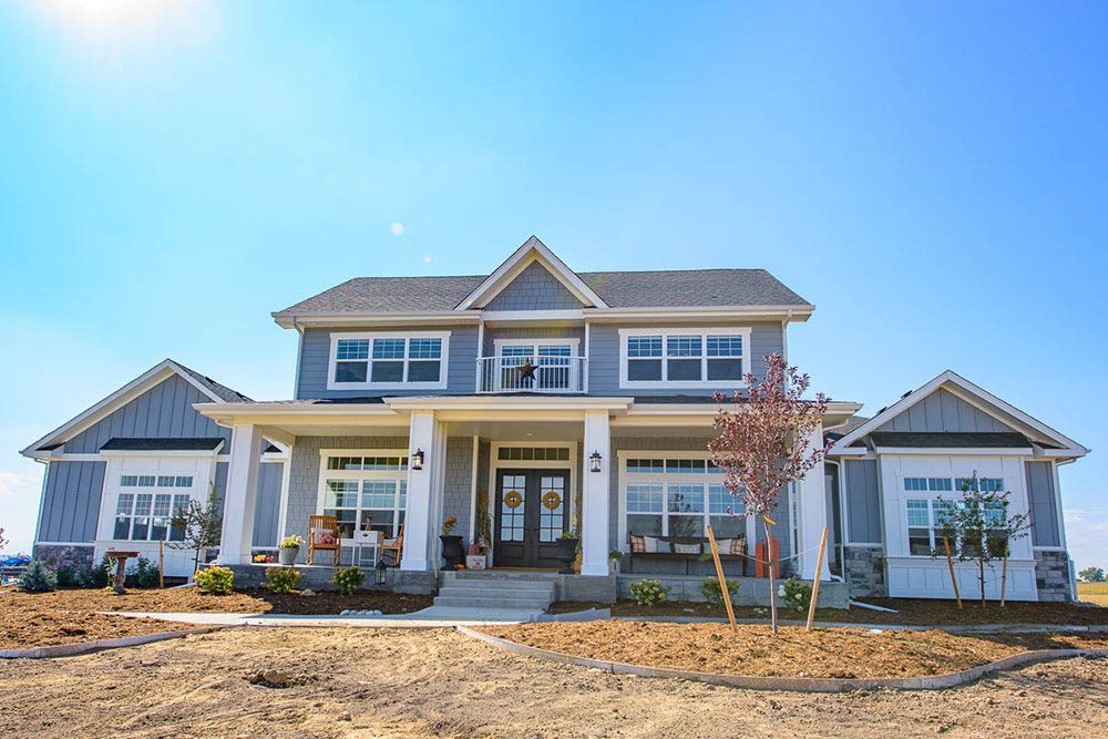 Custom home front exterior